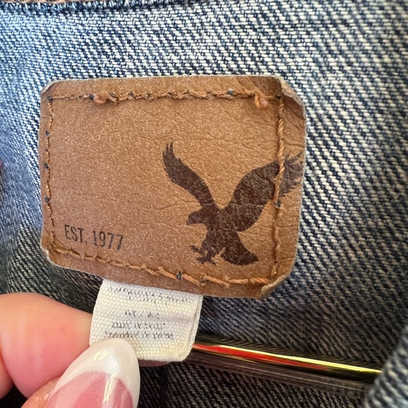 American Eagle Y2K Distressed Denim Vest Medium 2008 - Picture 9 of 11